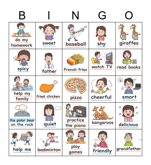 EA Forest with photos Bingo Card