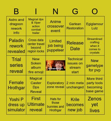 FFXIV JP Fanfest 2024 Bingo Card
