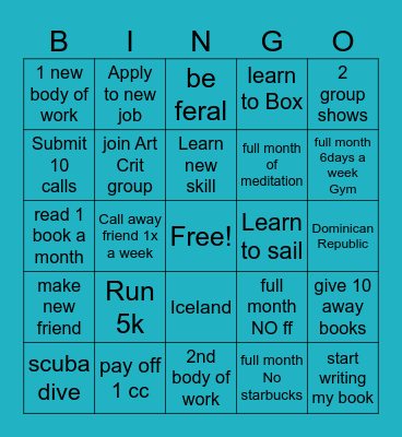 2024 Bingo Card