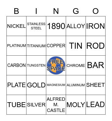 CASTLE BINGO! Bingo Card