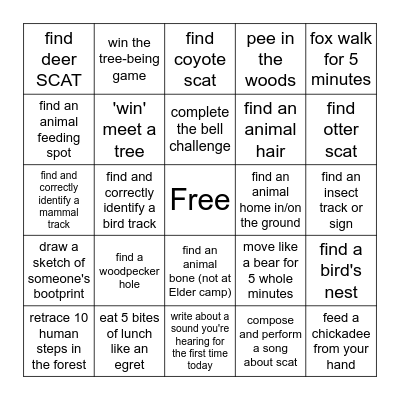Track & Sign BINGO Card