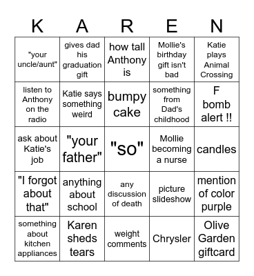 polish taco bar bingo Card