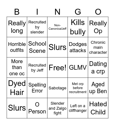 CRP Gacha Bingo Card
