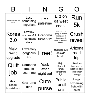 2024 bingo Card