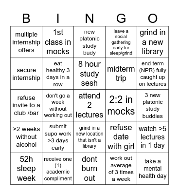 LT24 Bingo Card