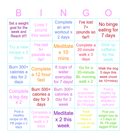GGF Monthly Bingo!! Bingo Card