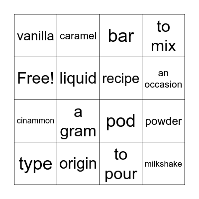 Chocolate Bingoooo Bingo Card