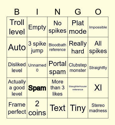 Google Docs Bingo Card