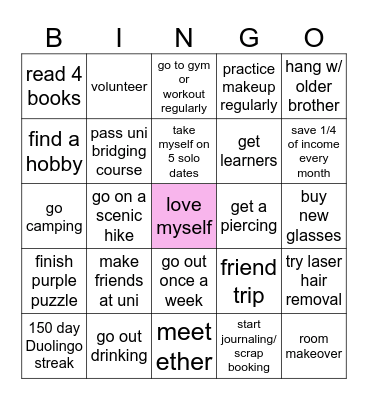 2024 BINGO Card