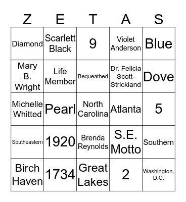 Bingo Card