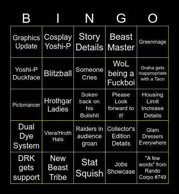 Talon - Japan FanFest 2024 Bingo Card
