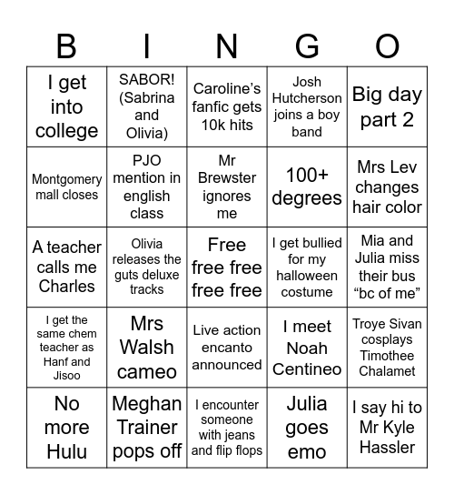 2024 Bingo Card