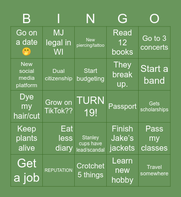 2024 BINGO 🪐🌷🫐 Bingo Card