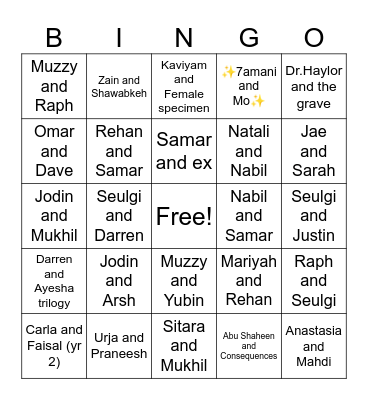 2024 Date Roulette Bingo Card