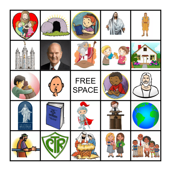 2024 Primary Song Bingo Card