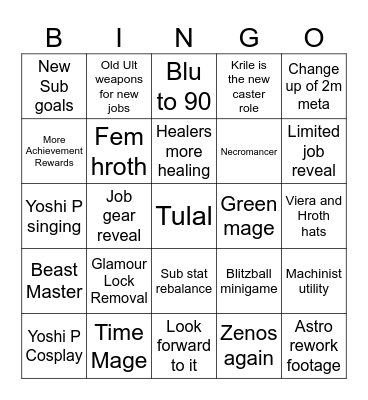 FanFest Bingo Card