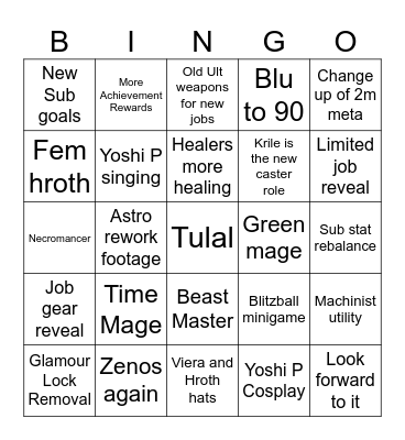 FanFest Bingo Card
