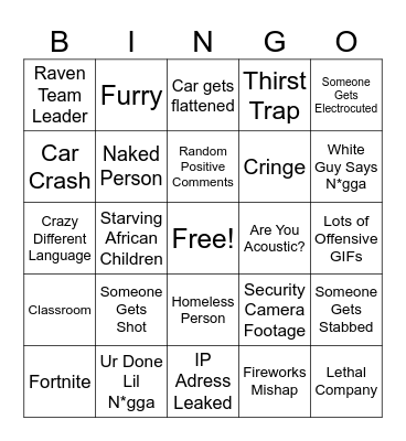 Instagram Reels Bingo Card