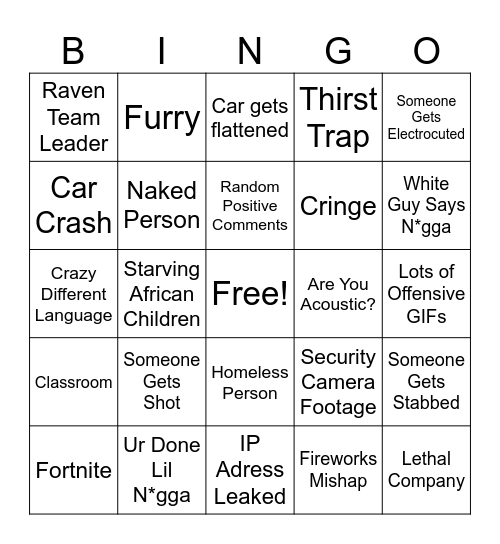 Instagram Reels Bingo Card