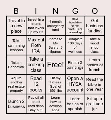 2024 Bingo Card Bingo Card