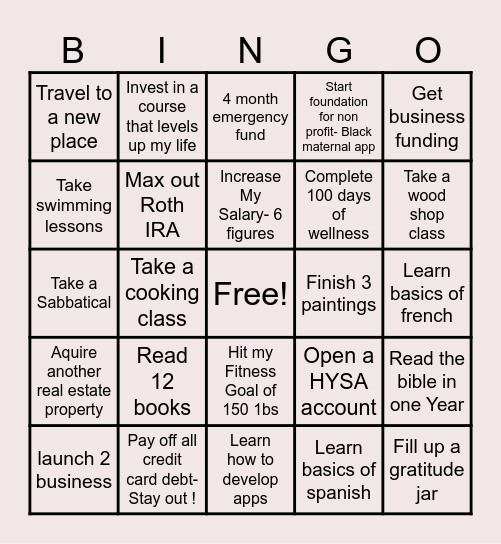 2024 Bingo Card Bingo Card