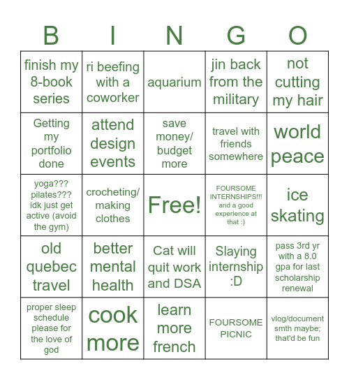 jers' 2024 bingo Card