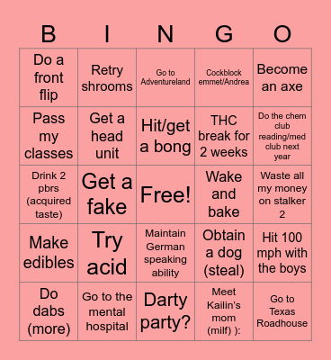 Is it The End For Jacob Tyler? Bingo Card