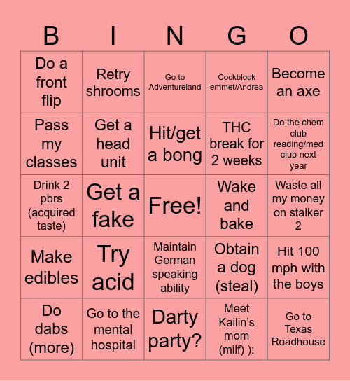 Is it The End For Jacob Tyler? Bingo Card