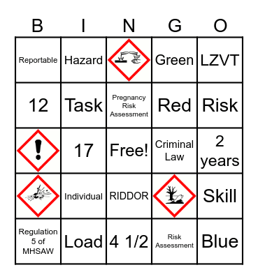 NPSQ Bingo Card