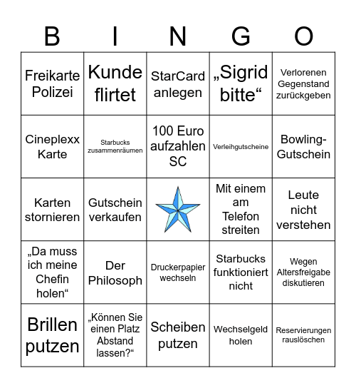 Kassa Bingo Card