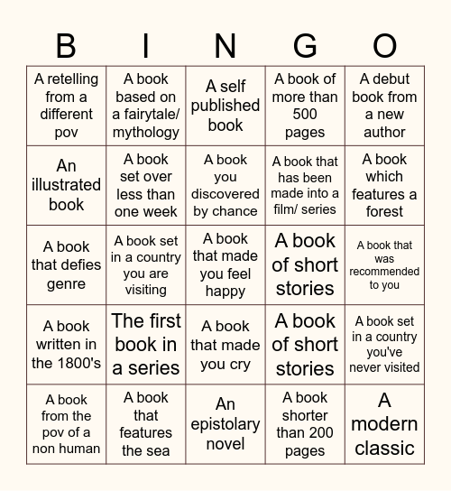 2024 Bingo Card