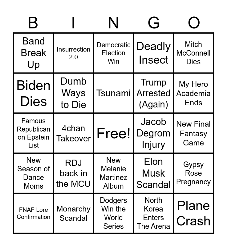 2024 Bingo Bingo Card   2024 Bingo 