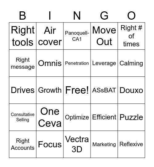 NSM Bingo Card