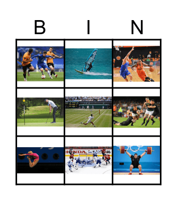 SPORTS Bingo Card