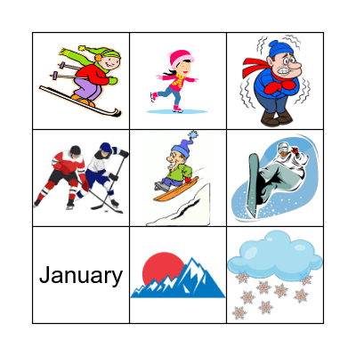 WINTER SPORTS Bingo Card