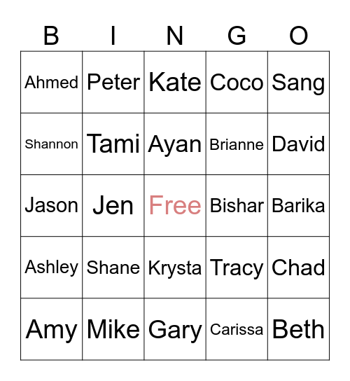 742 Roles & Responsibilities Bingo Card