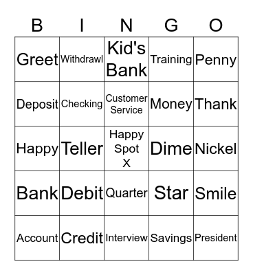 Happy Bingo Card