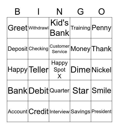 Happy Bingo Card