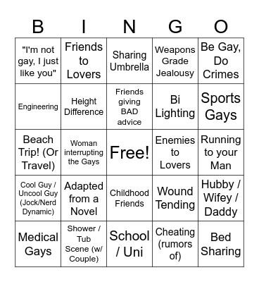 BL Bingo 2.0 Bingo Card