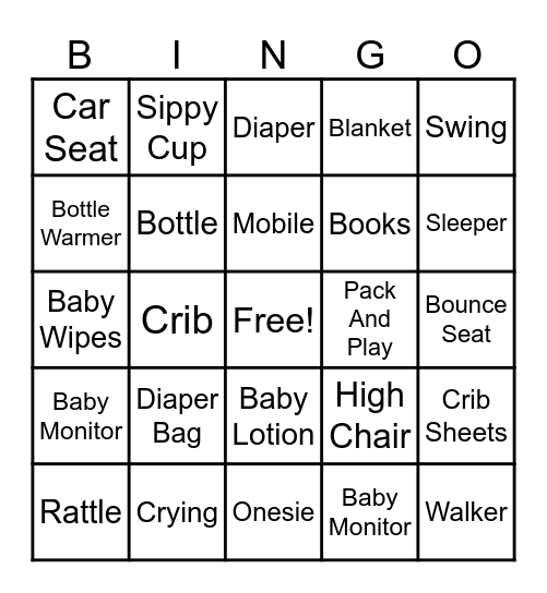 Baby Bank Bingo! Bingo Card
