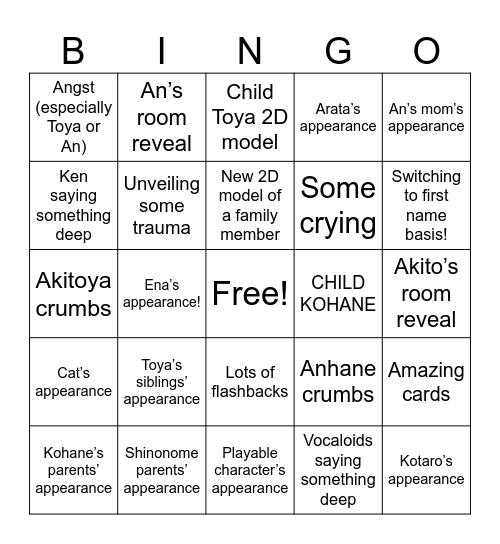 Things that will make me explode in vbs wl Bingo Card