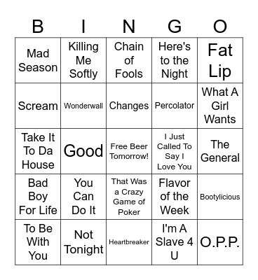 zMixed CD #2 Bingo Card