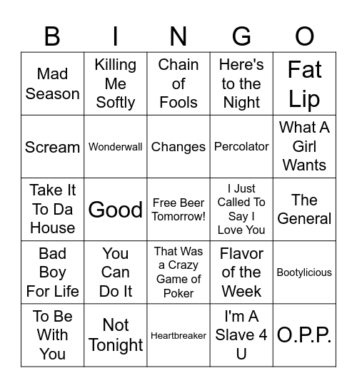 zMixed CD #2 Bingo Card