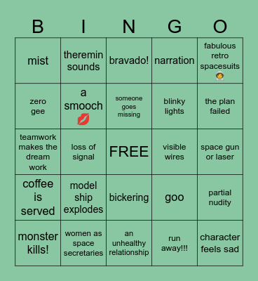 #Monsterdon #WarBetweenThePlanets Bingo Card