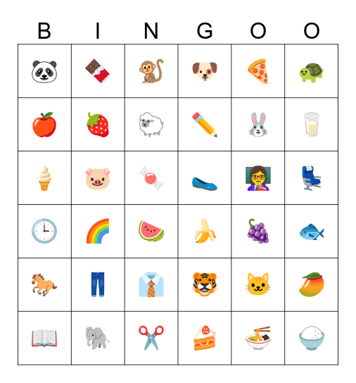 K3 生词检测 Bingo Card