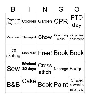Elisabeth 2024 BINGO Card