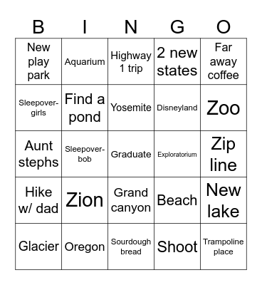 2024 Bingo Card