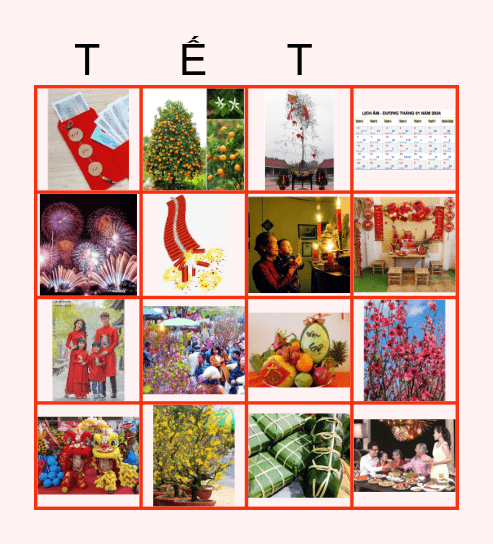 Tết Bingo Card