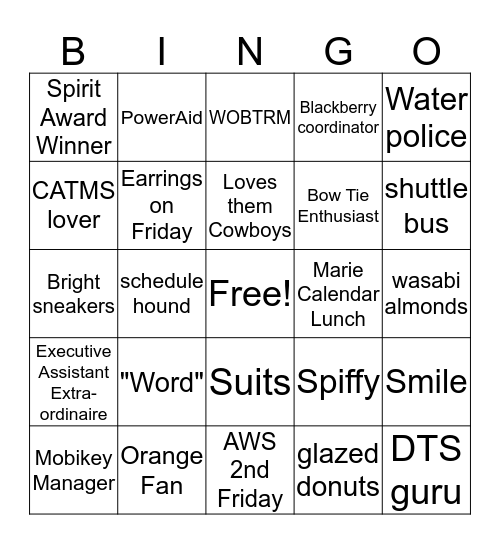 VICTOR BINGO Card