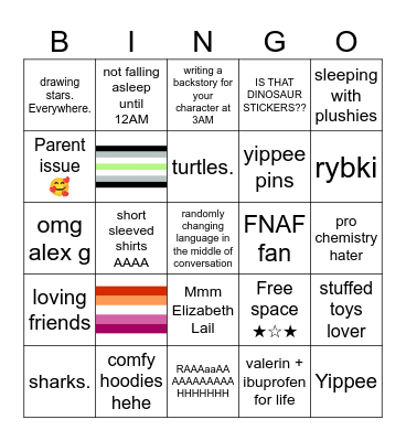 just a bingo :3 Bingo Card